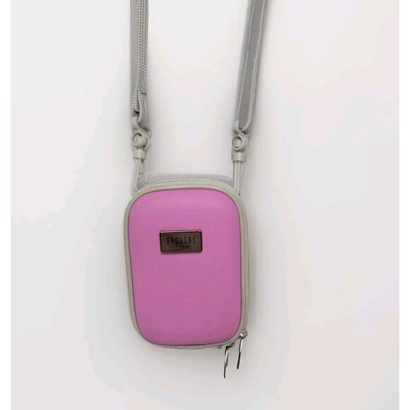 pink‎ Digital Concepts small point and shoot Digital camera case crossbody strap - Picture 1 of 8